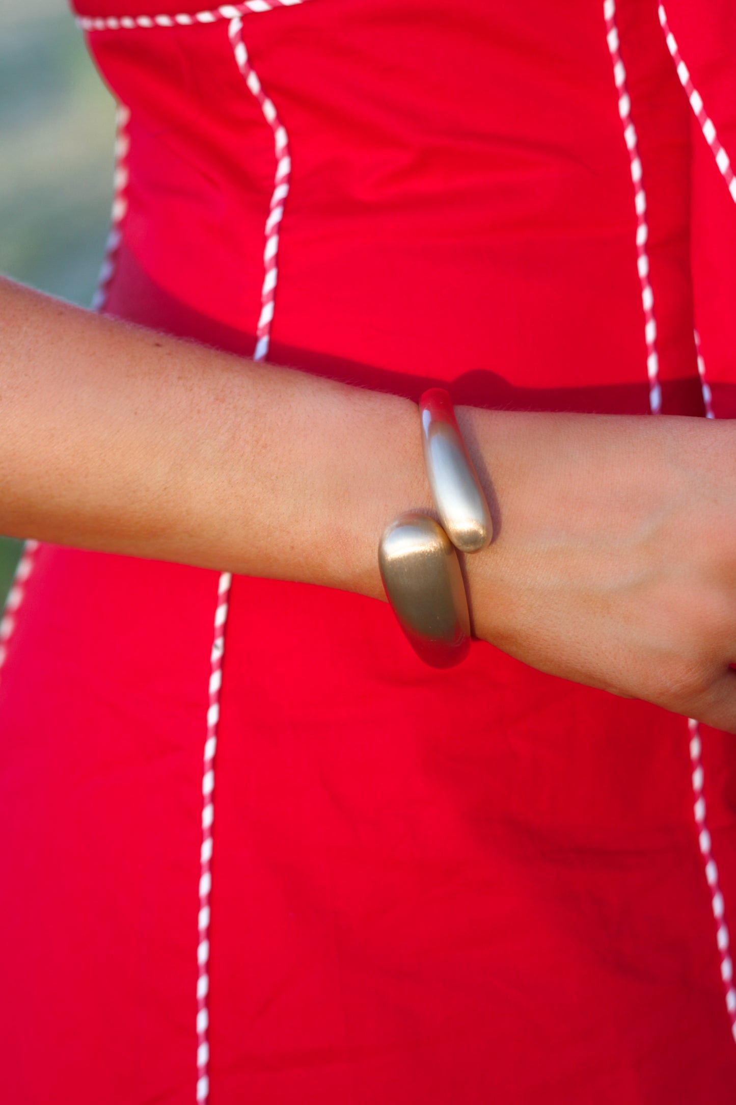 Asymmetrical Hinge Cuff Bracelet