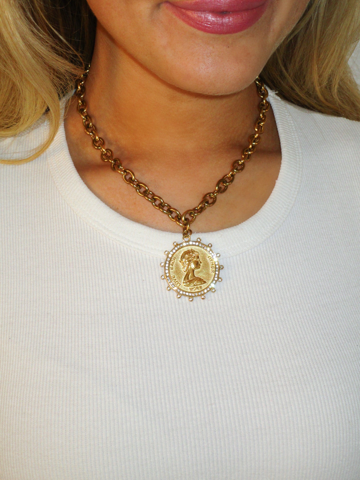 Love More Coin Necklace (restock)