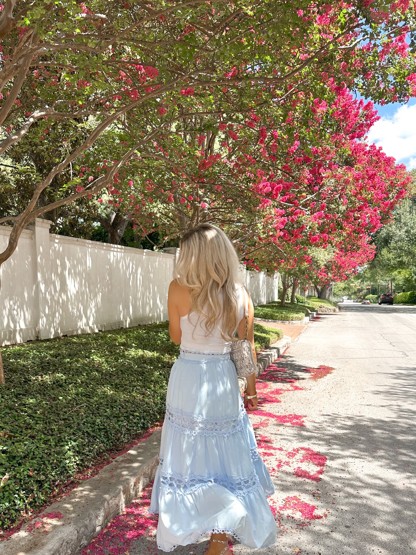 Elise Eyelet Maxi Skirt