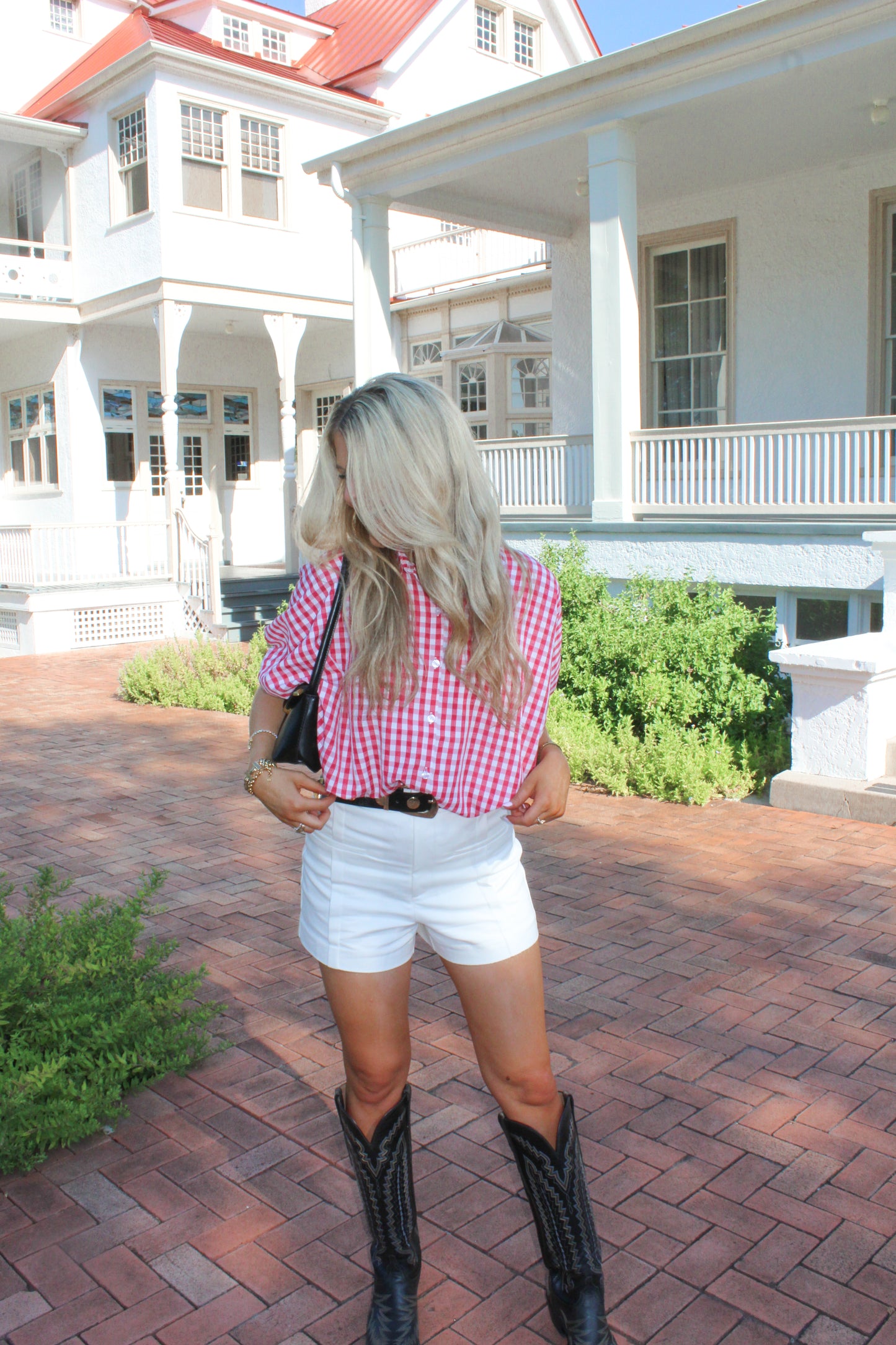 The Gameday Gingham Top