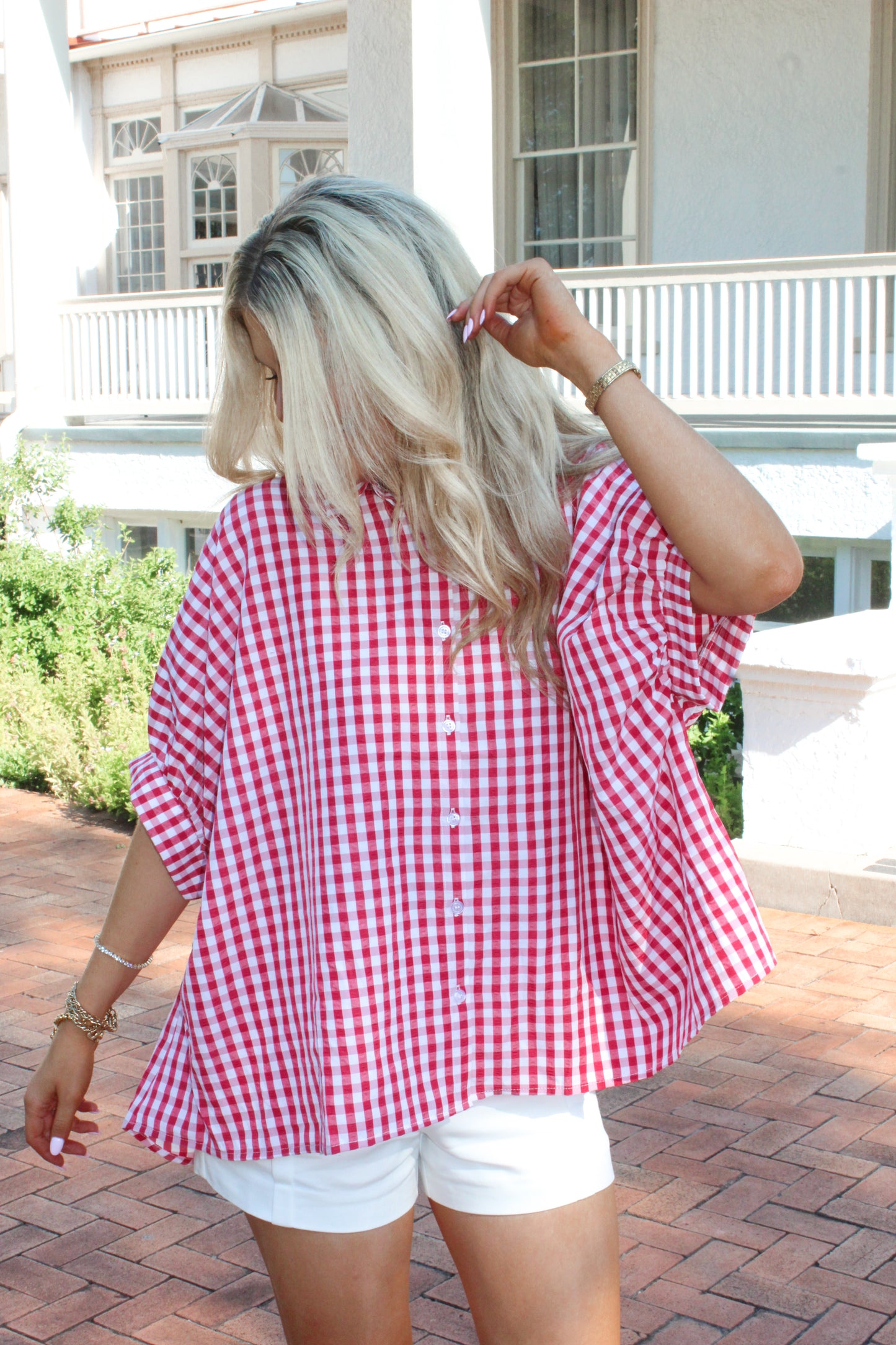 The Gameday Gingham Top