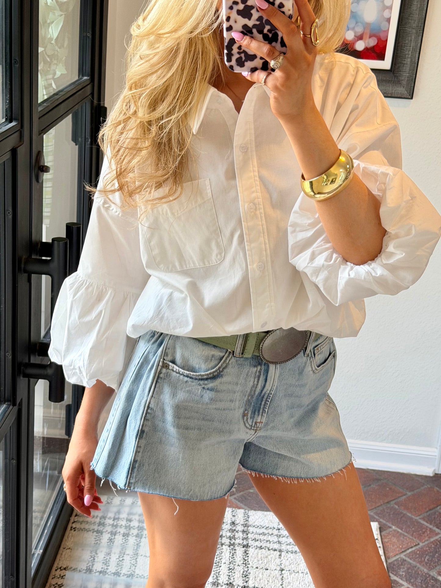 Cloud 9 Button Down - White