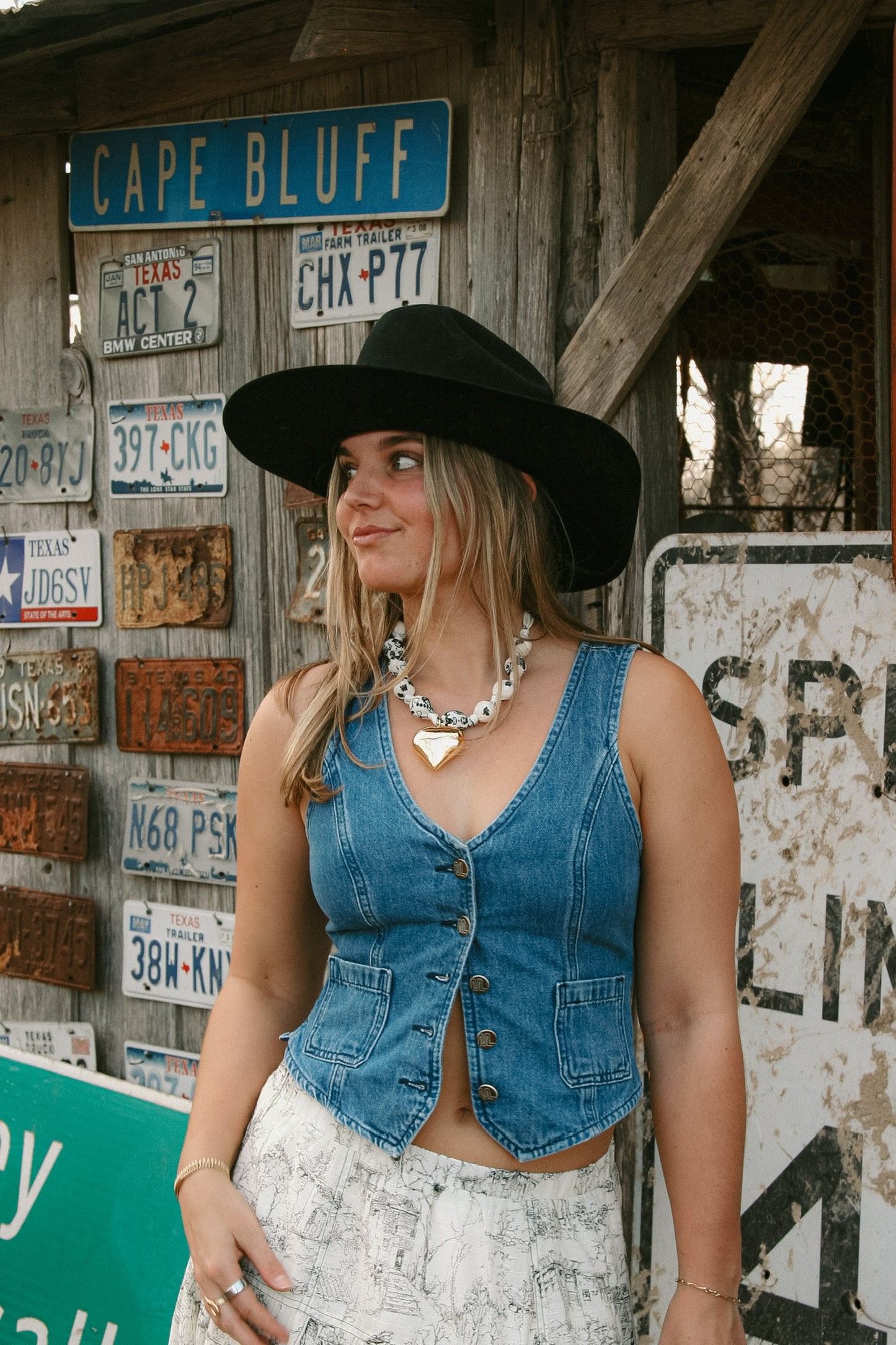 Bandana Heart Necklace