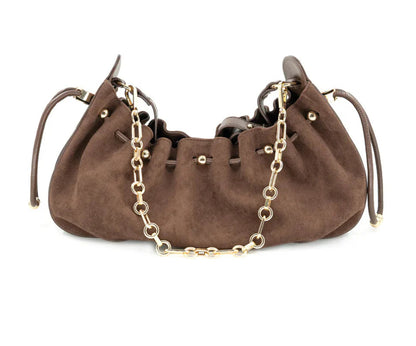 Dakota Suede Purse - Chocolate