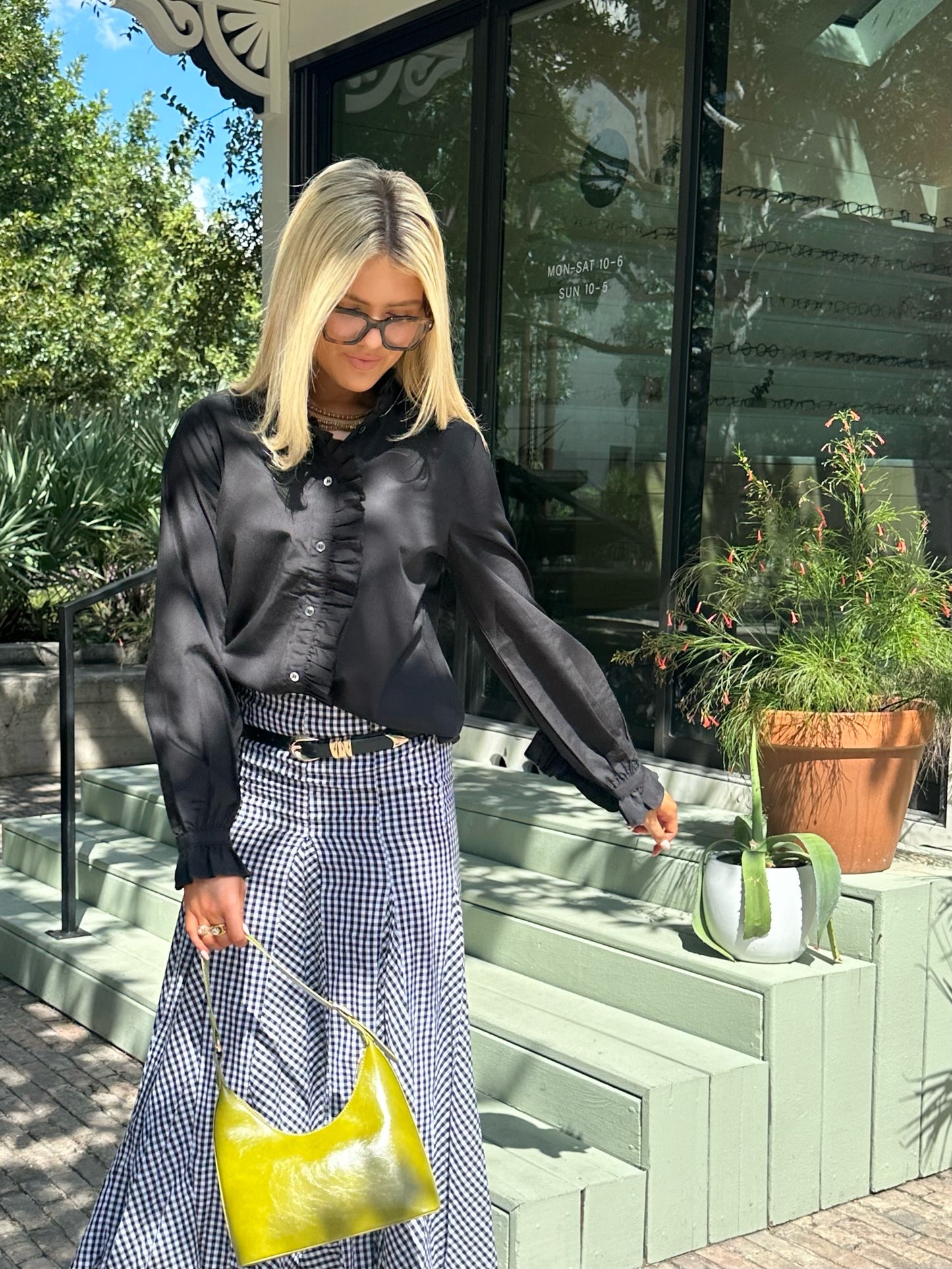 Wren Ruffled Button Down