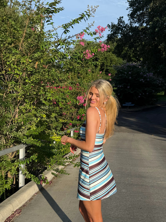Birdie Stripe Active Dress