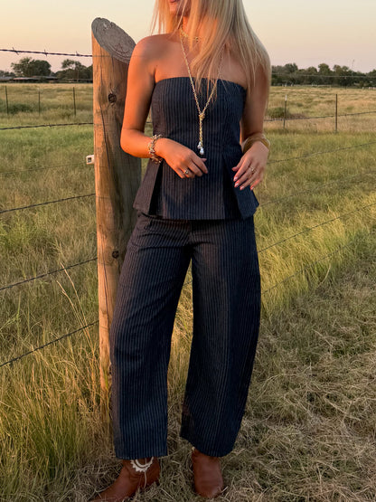 Madison Pinstripe Set