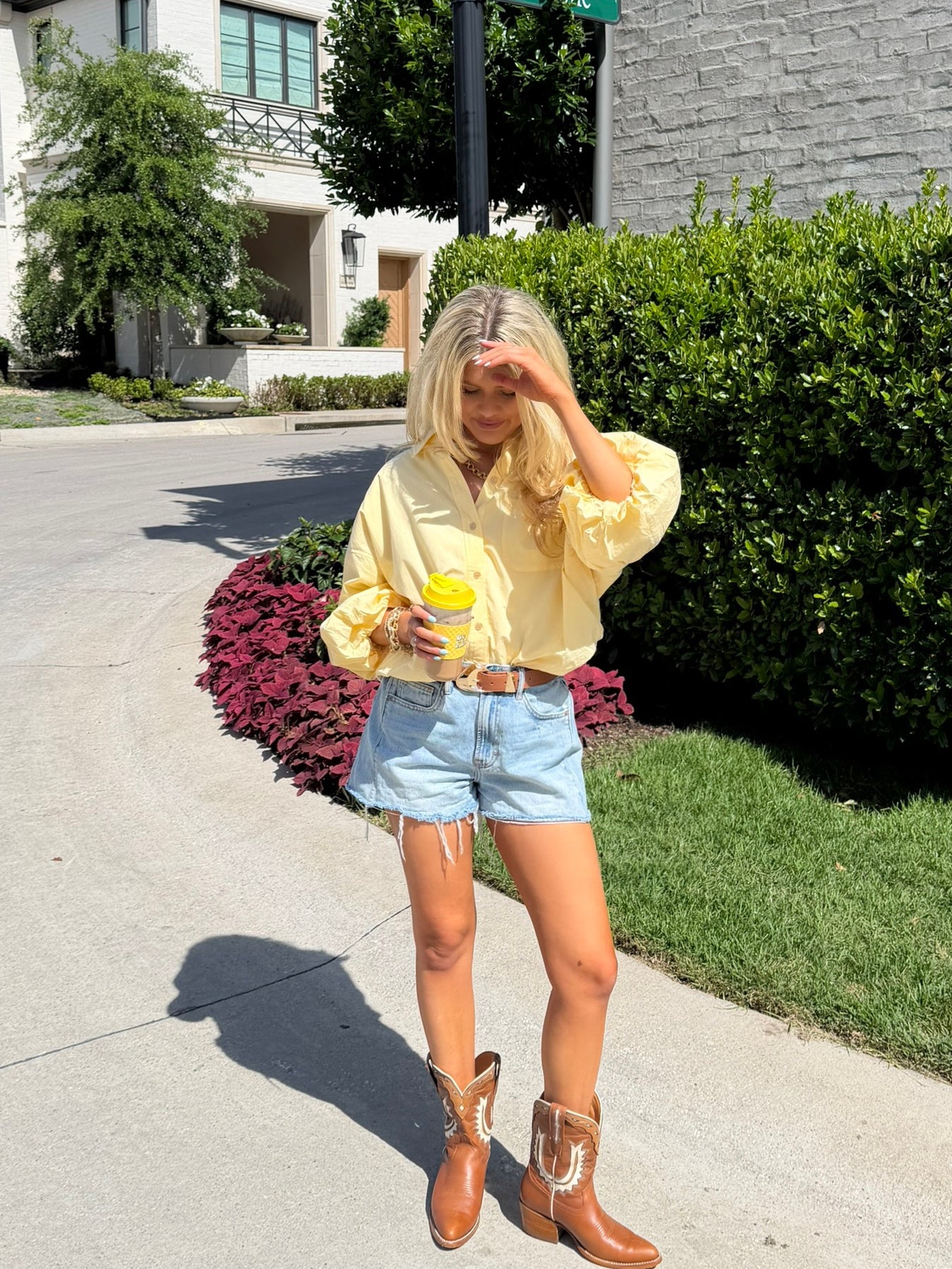 Cloud 9 Button Down - Butter Yellow