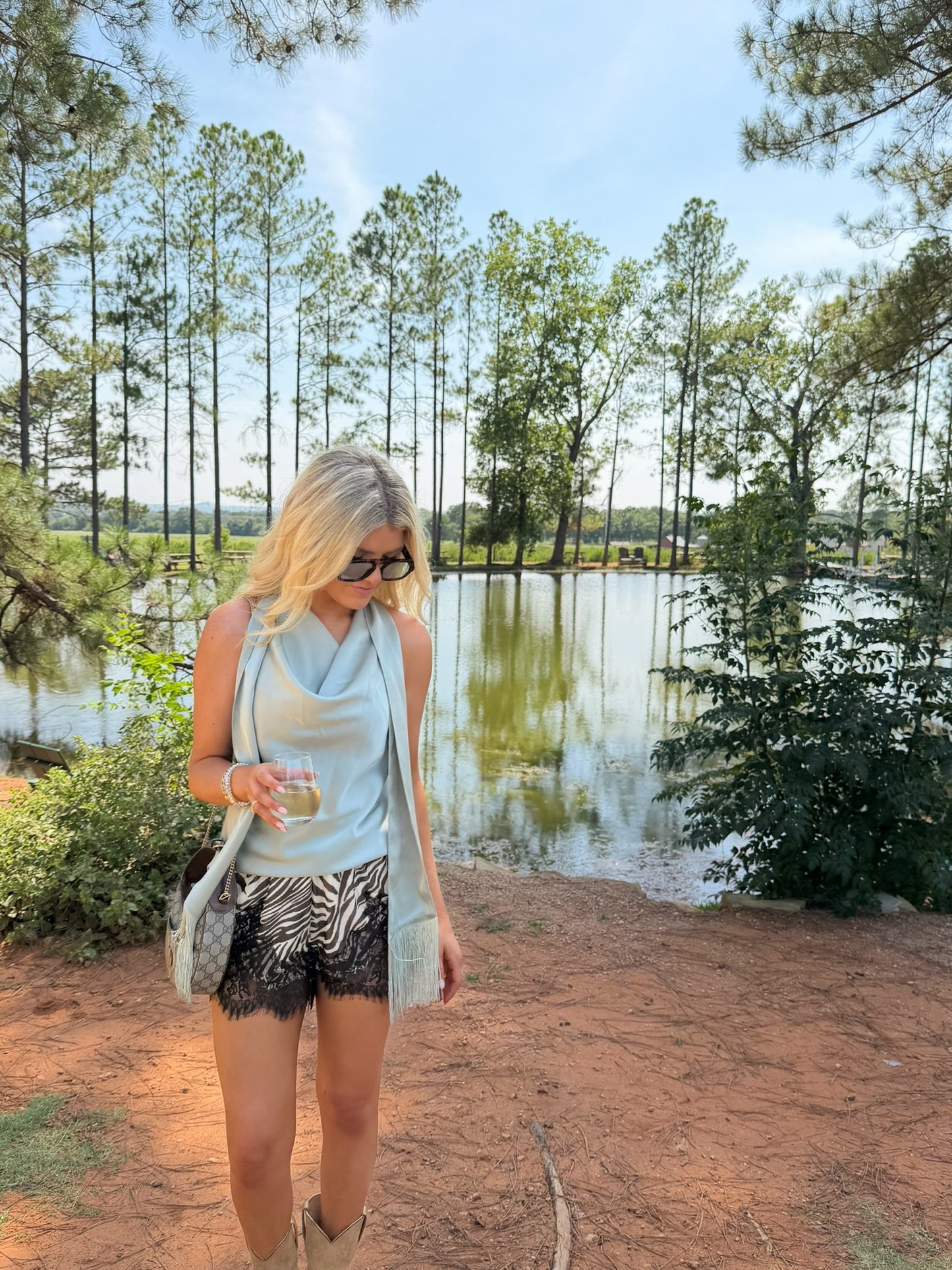 Collins Fringe Scarf Top