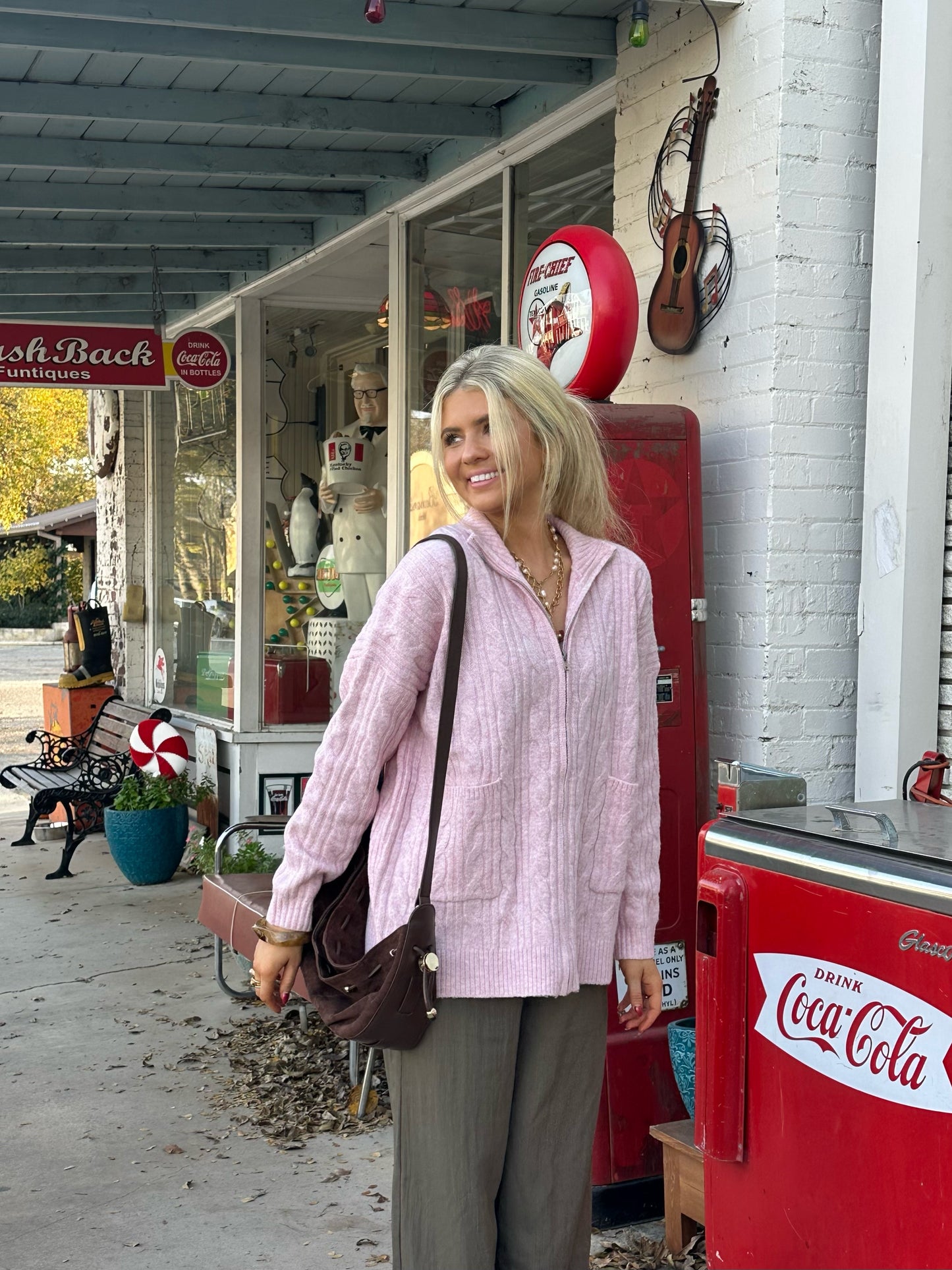 Dakota Suede Purse - Chocolate