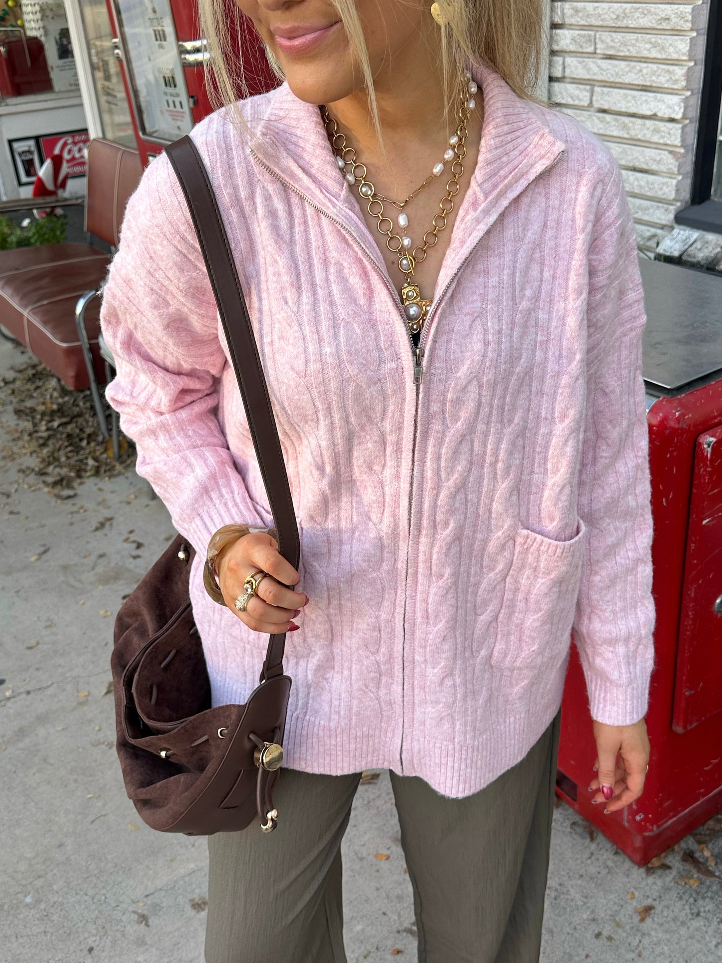 Glinda Zip Up Sweater