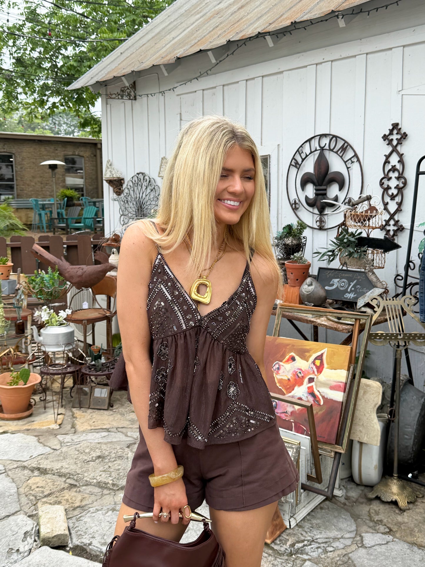 Ella Beaded Tank