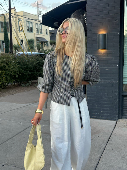 Michelle Checkered Top