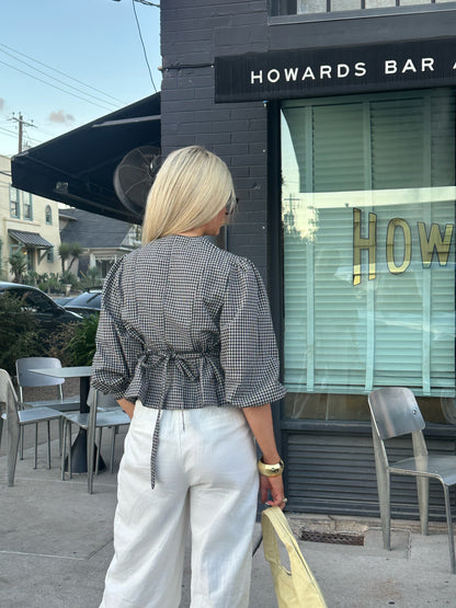Michelle Checkered Top