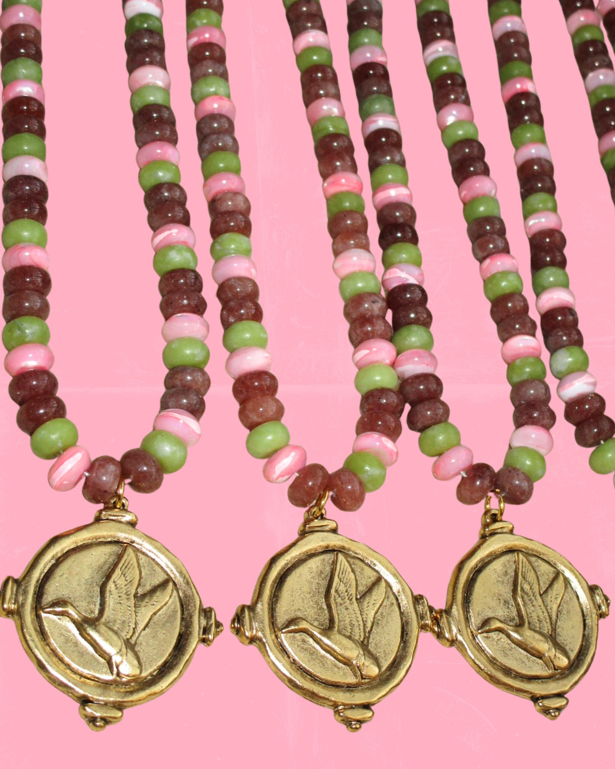 Mallard Pendant Necklace - Ranch Rose