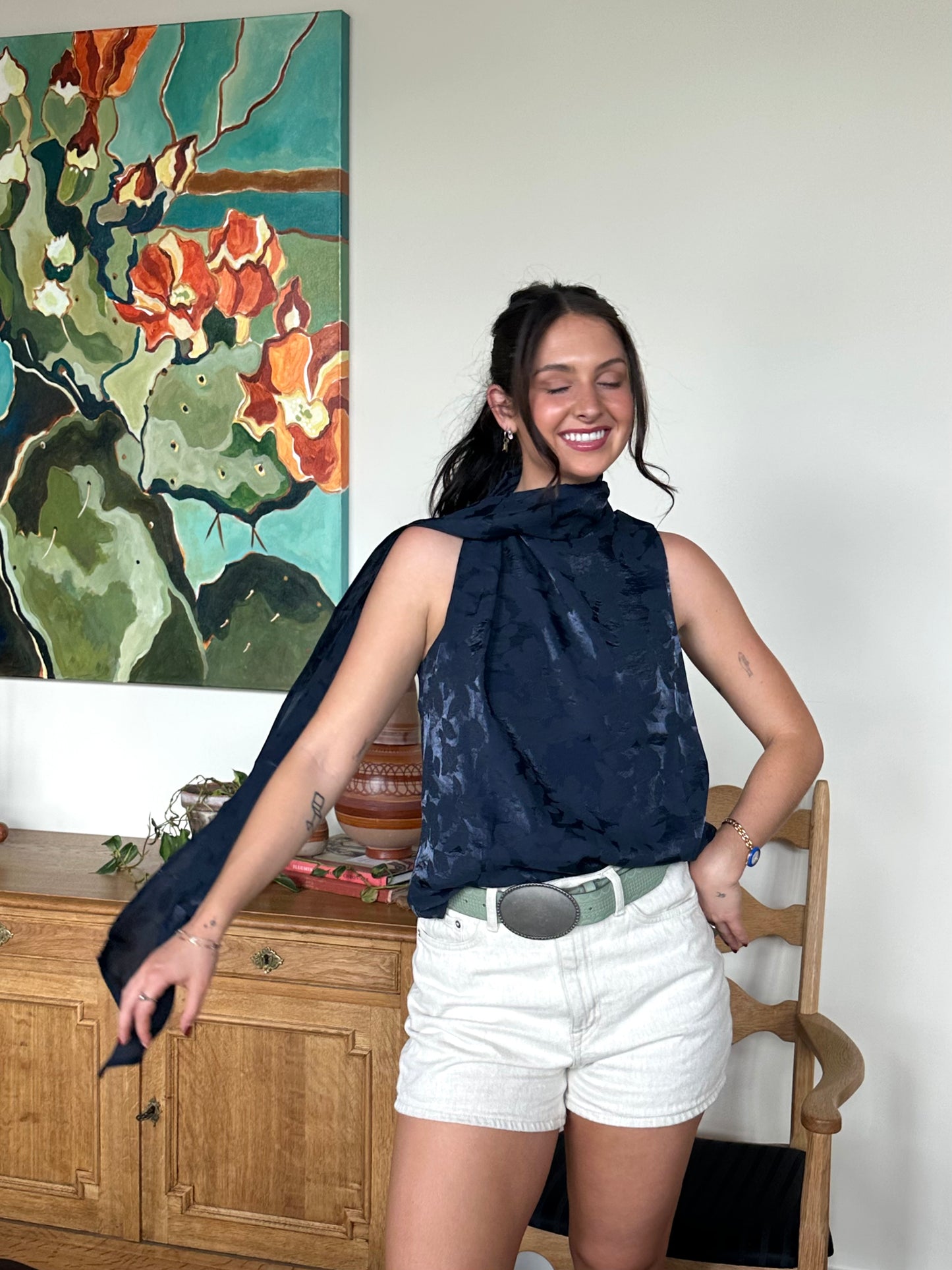 The Annaka Scarf Top