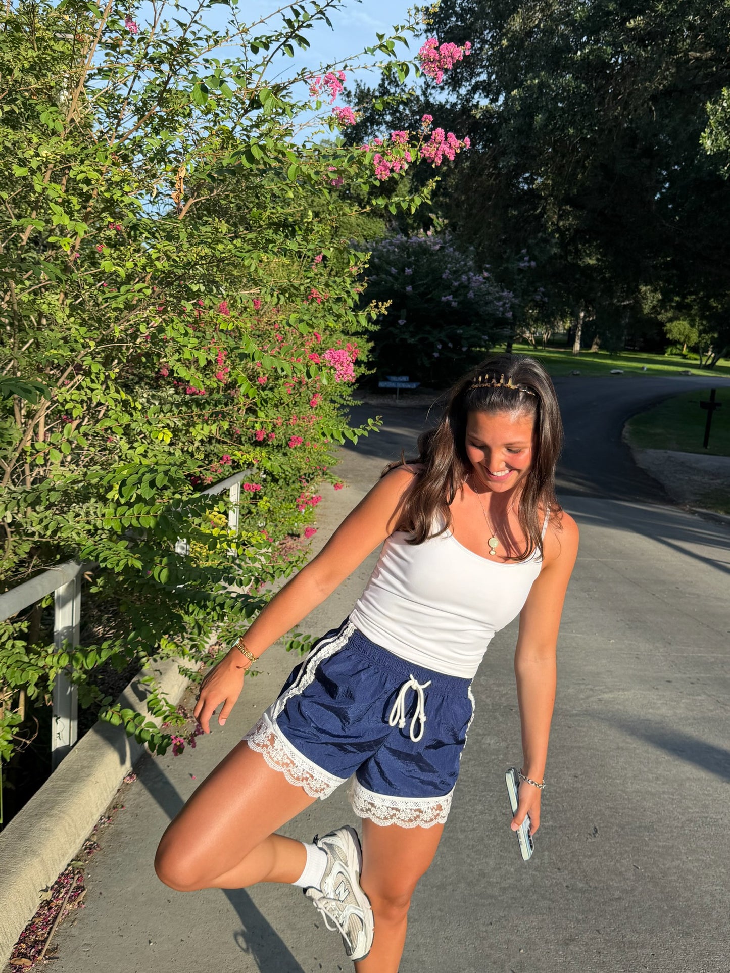 Alison Lace Trim Shorts