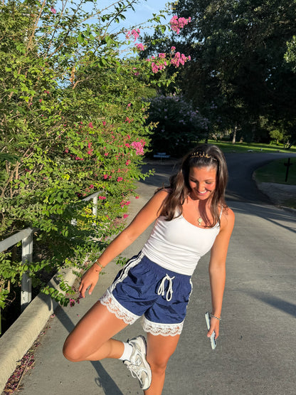 Alison Lace Trim Shorts