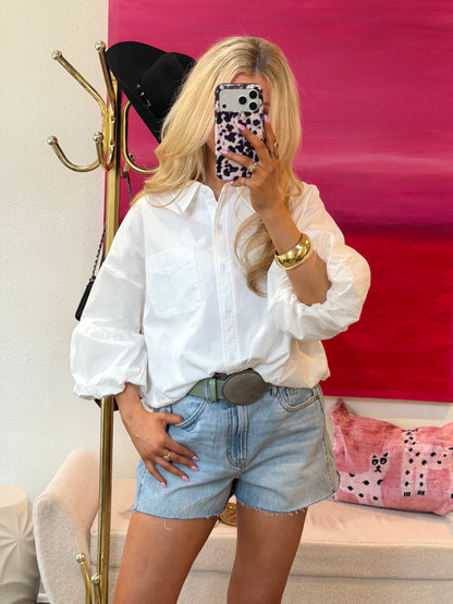 Cloud 9 Button Down - White