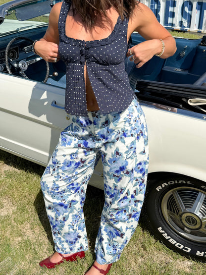 Vintage Floral Jeans