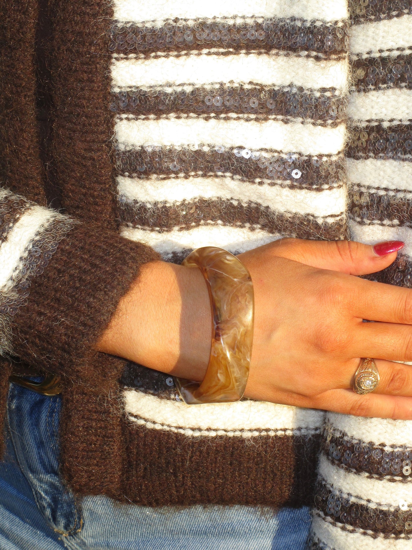 Brighton Bangle - Brown