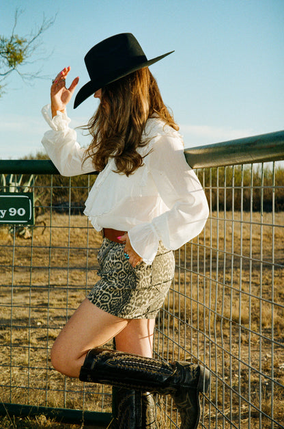 Loretta Leopard Shorts