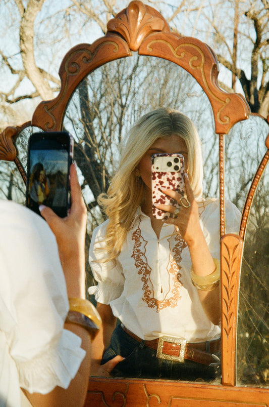 Lady May Embroidered Top