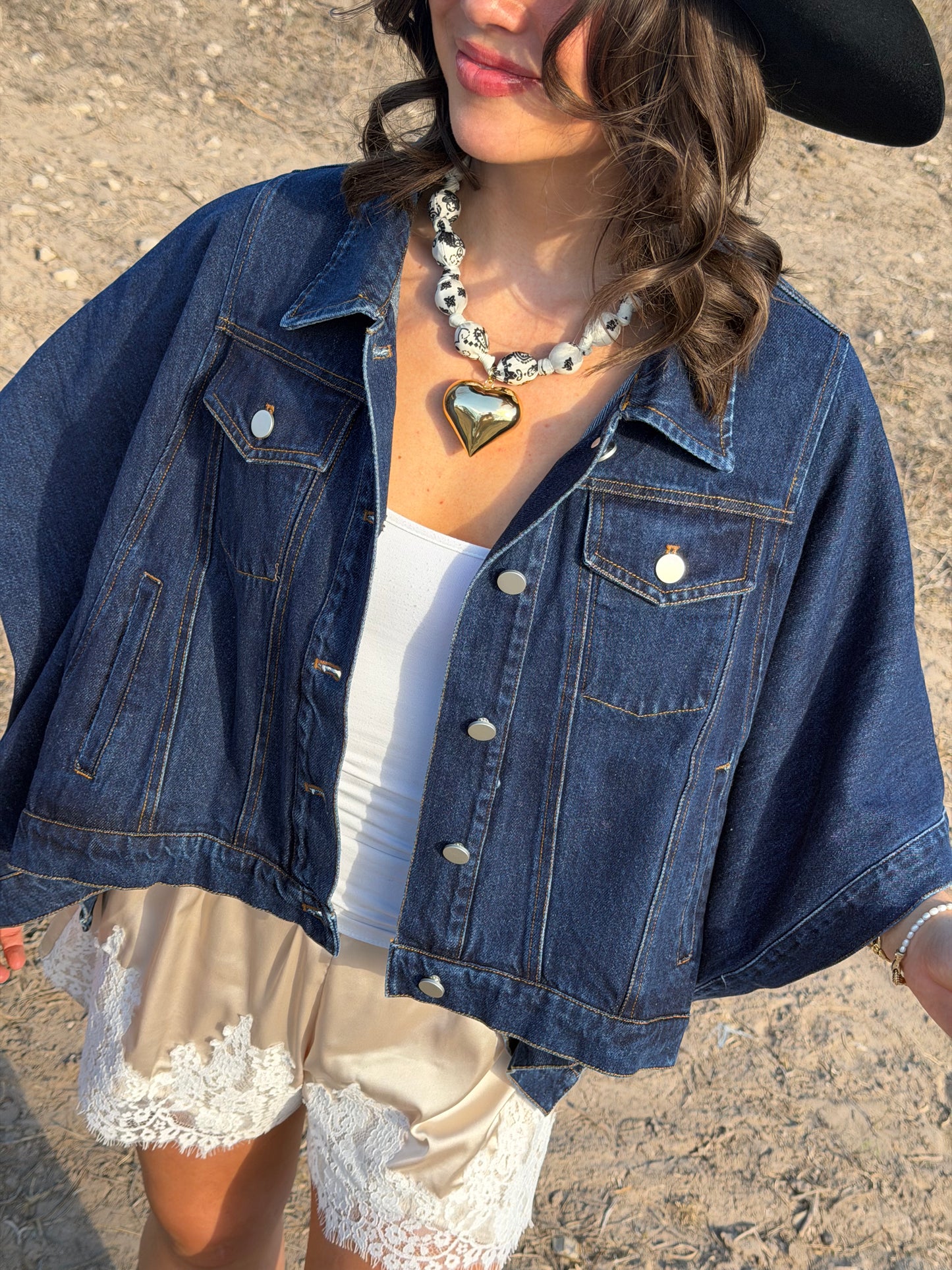 Bandana Heart Necklace