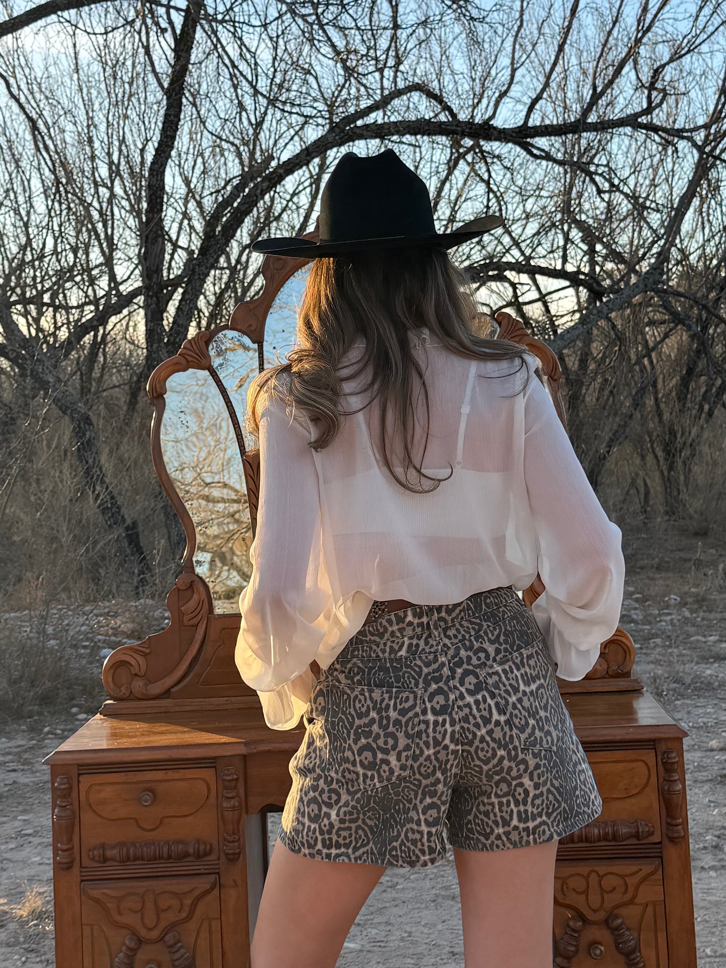 Loretta Leopard Shorts