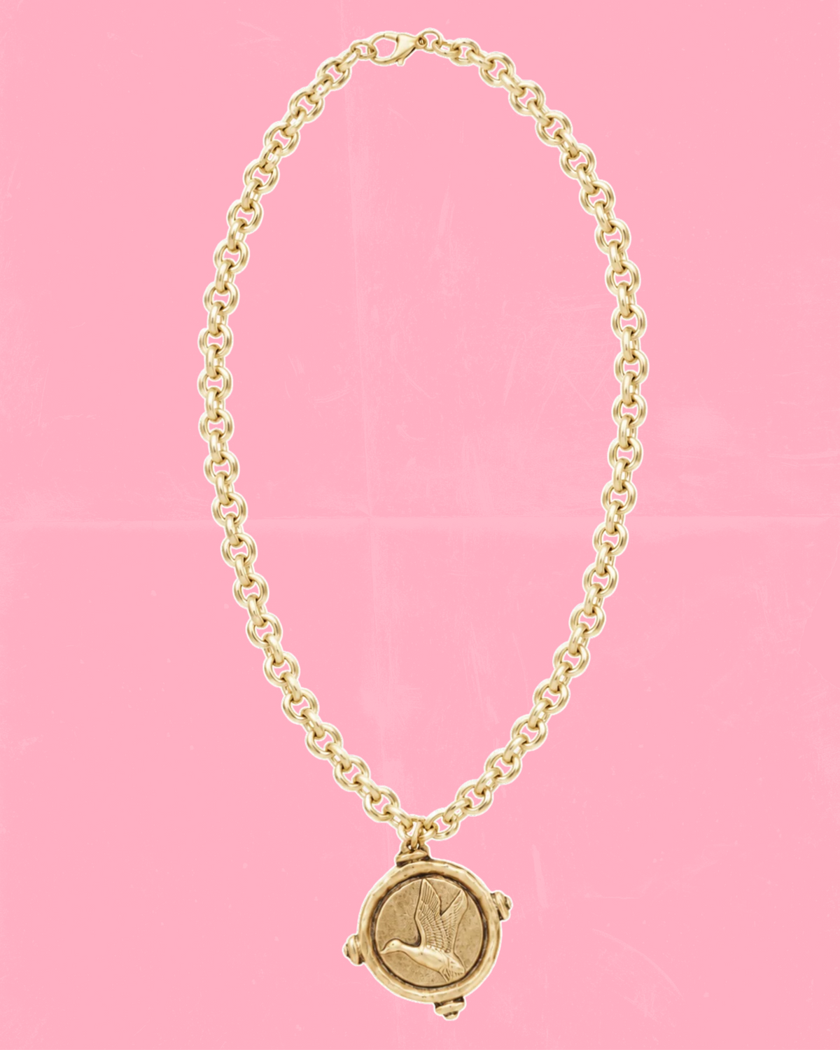 Mallard Pendant Necklace - Gold